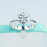 1.5 CT Moissanite Solitaire Ring