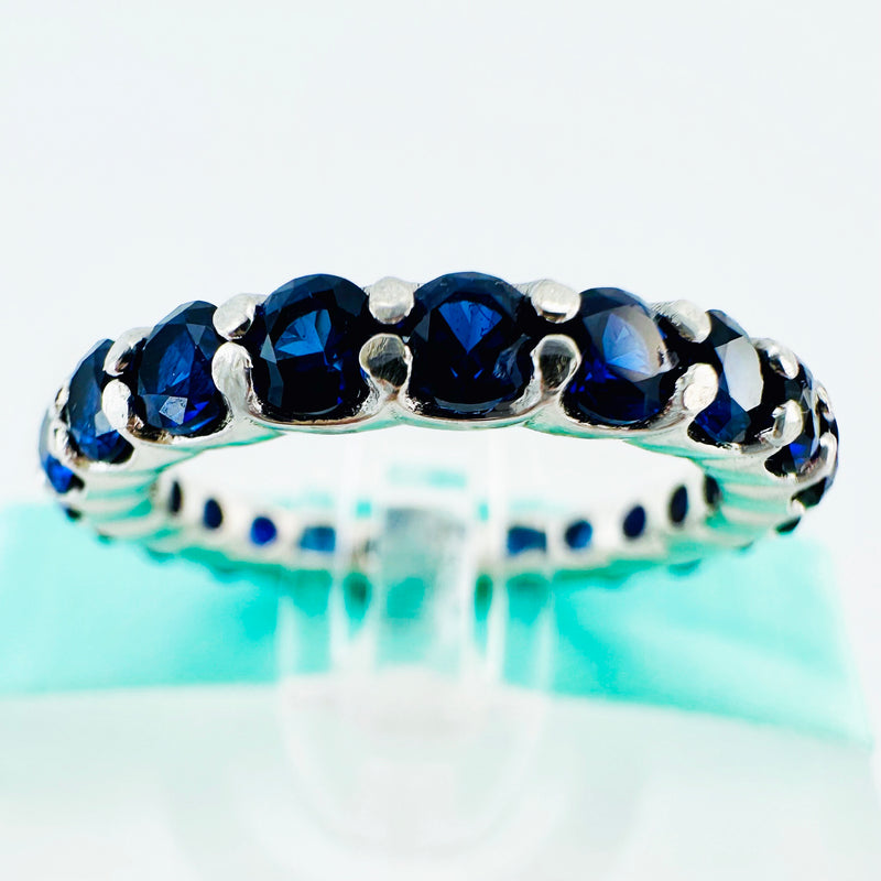 3MM Blue Sapphire Eternity Band