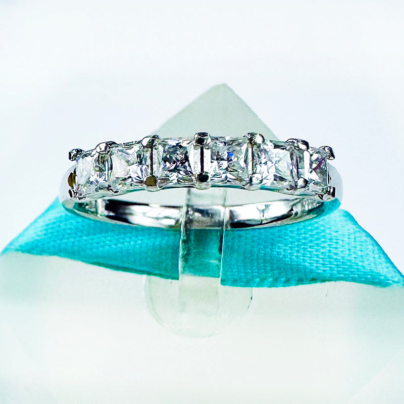 Princess Moissanite 6Stone Band
