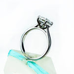Emerald White Moissanite Solitaire