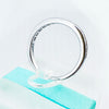 Princess Cut Wedding Band in Sterling Silver