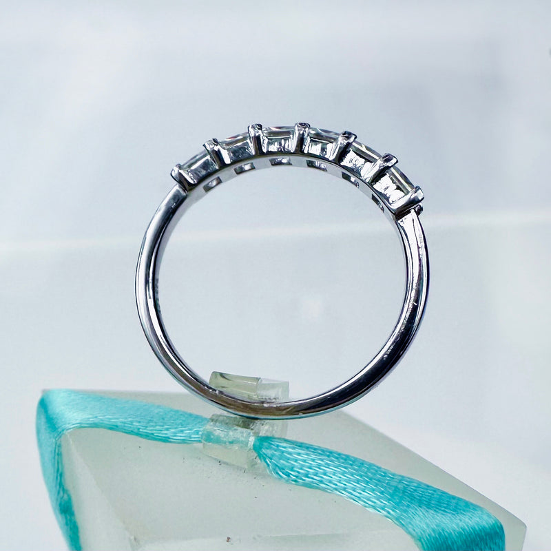 Princess Moissanite 6Stone Band