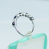 3MM Black & White Moissanite Band 9Stone