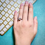 Emerald White Moissanite Solitaire