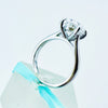 2CT Oval White Moissanite Solitaire