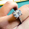 2CT Oval White Moissanite Solitaire