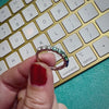 Ombre 3MM White Blue Green Moissanite Blue Sapphire Wedding Band