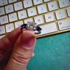 2CT Moissanite Blue Sapphire 3Stone