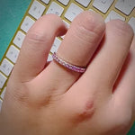 2MM Pink CZ Band Eternity