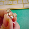 5MM Light Yellow Moissanite Studs