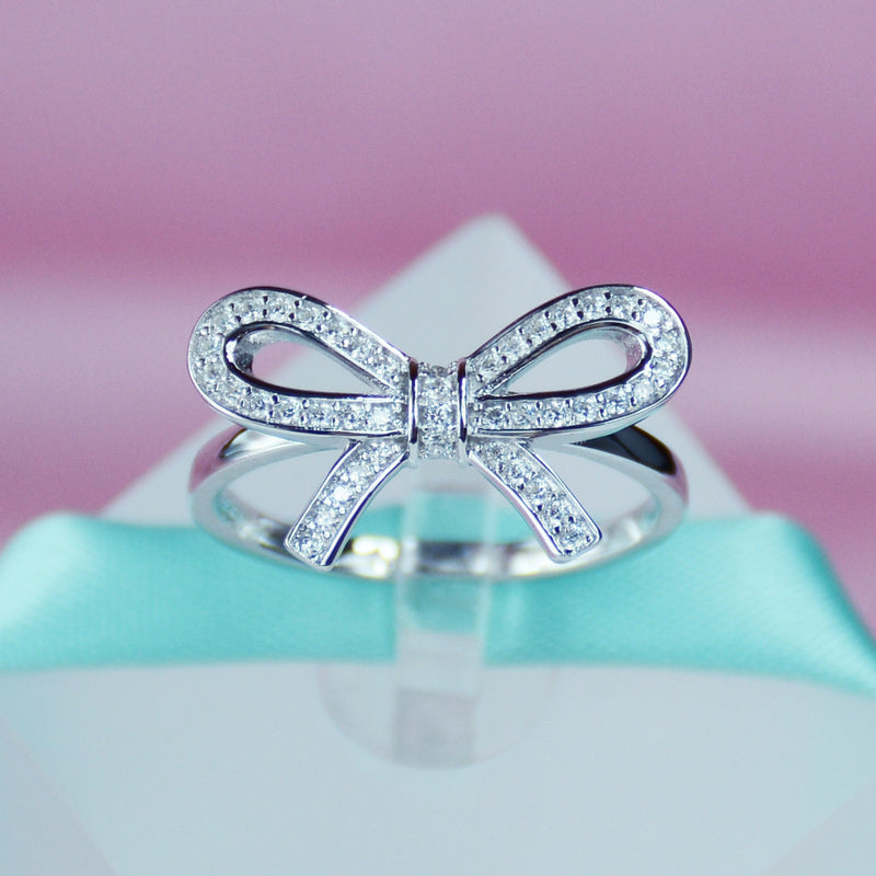 Tiffany bow ring sterling silver Outlet