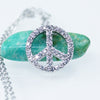 Peace Necklace Sterling Silver