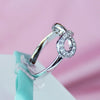 Infinity Simulated Diamond Ring In Sterling Silver - 6Grape Fine Jewelry