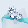 2Carat 8MM Moissanite Solitaire Ring