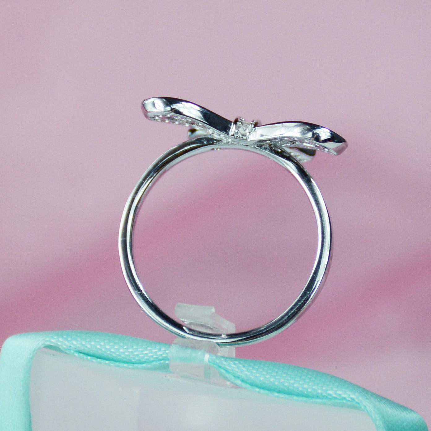 Tiffany & Co. Diamond 18k Rose Gold Ribbon Bow Ring Size 4.75 | eBay