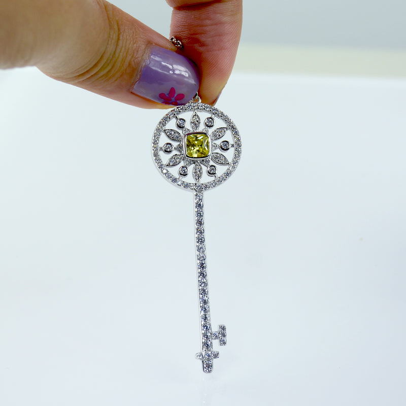 5-key-yellow-diamond-pendant- - Main Image